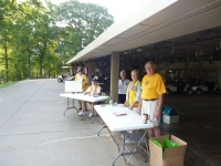 Lions Check-in Golfers
